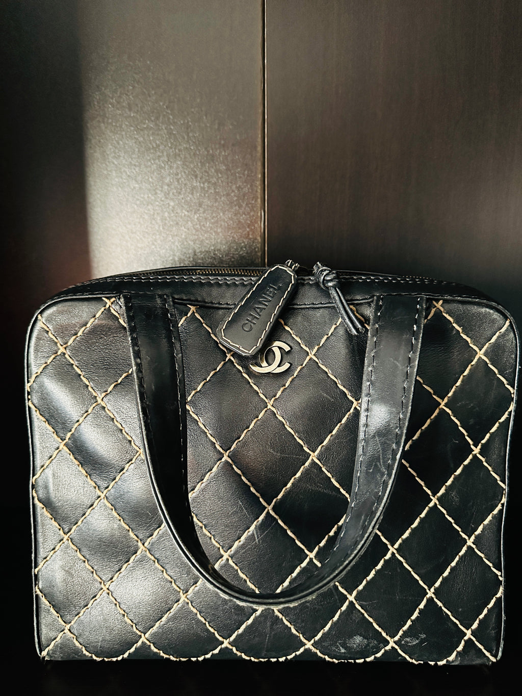 Vintage CHANEL black leather - The Consignment Closet, LLC